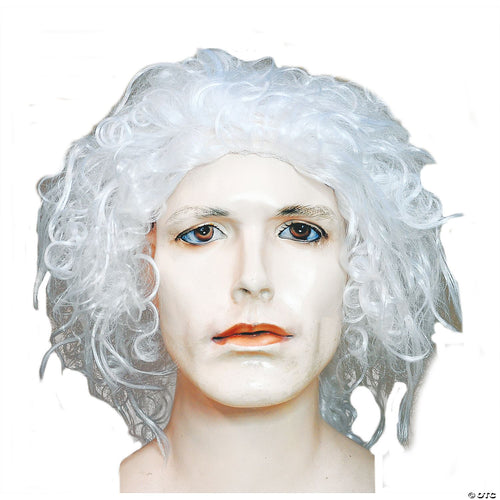 Mens Beetle Juice II Wig | White