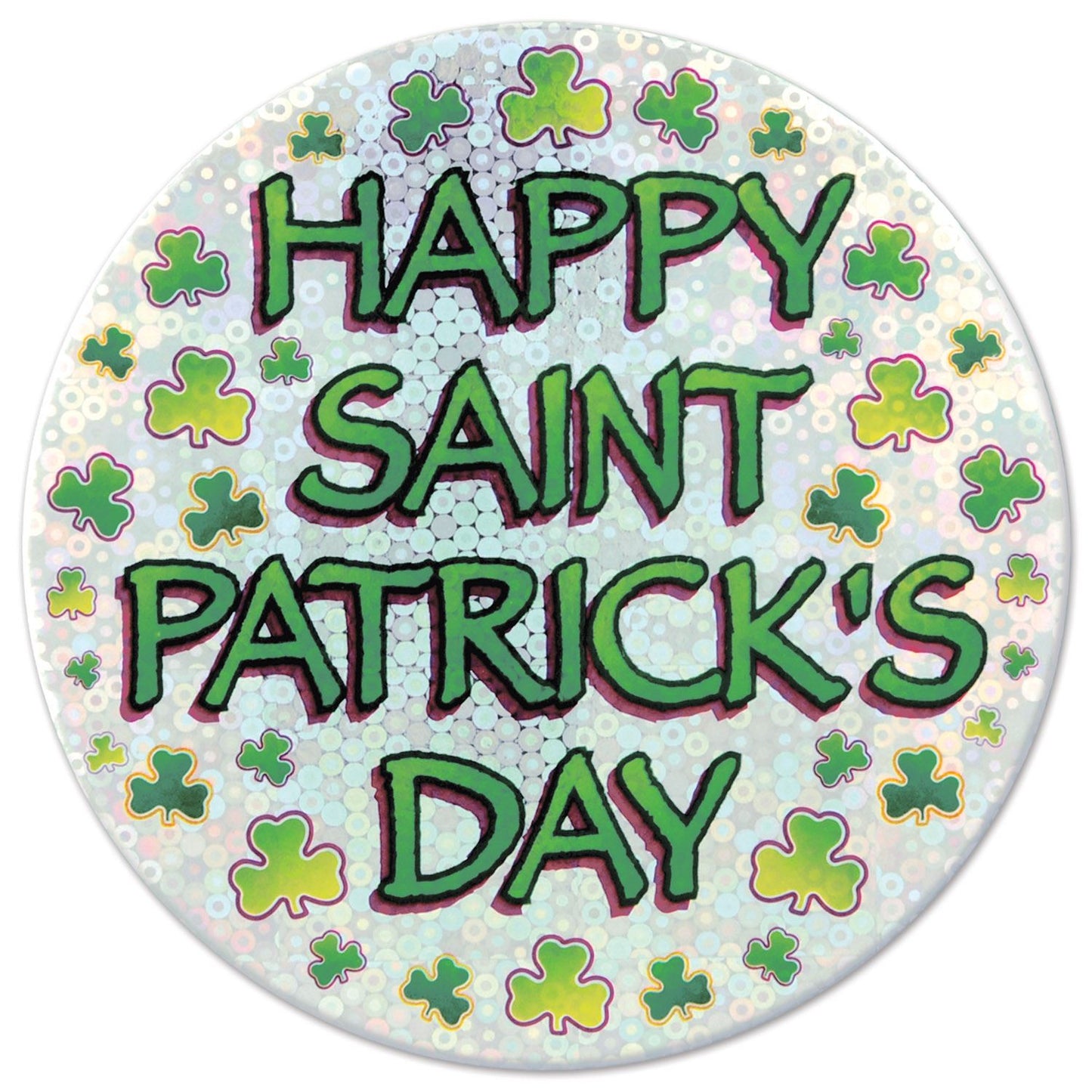 Beistle Happy St Patrick's Day Button - St. Patricks | Party Supply