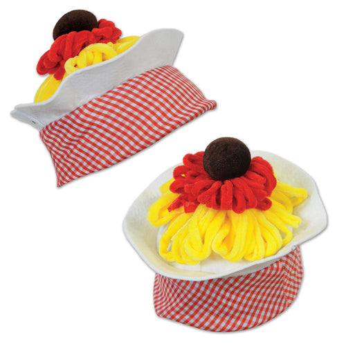 Beistle Plush Spaghetti & Meatball Hat - Italian | Party Supply | Decoration