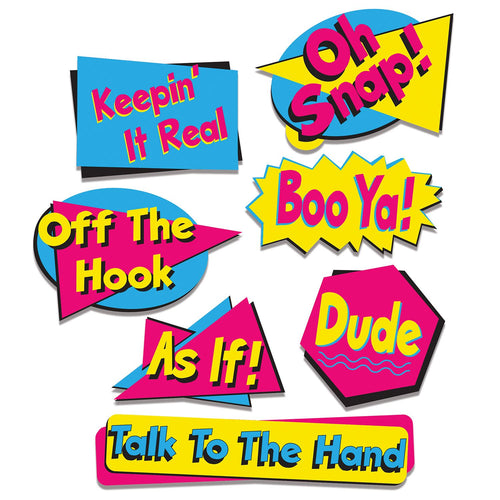 Beistle 90's Phrase Cutouts | Party Supply | Decoration