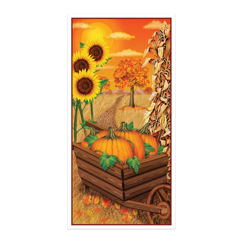 Beistle Fall Door Cover - Thanksgiving/Fall | Party Supply | Decoration