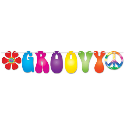 Beistle Groovy Streamer - 60's | Party Supply | Decoration