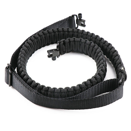Tactical Paracord Sling Adjustable Paracord Strap Gun Belt Rifle Gun Sling w/