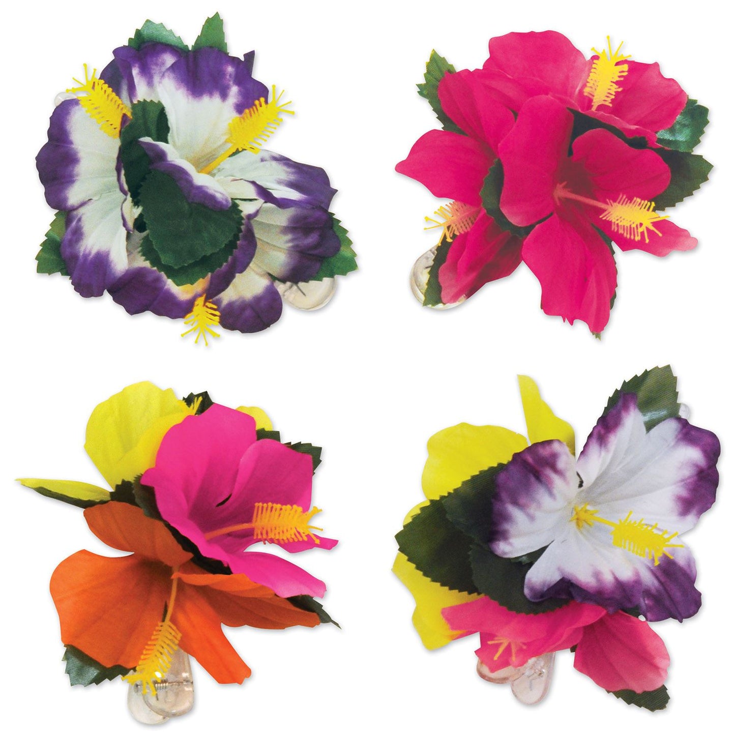 Beistle Tropical Hair Clips - Luau | Party Supply | Decoration