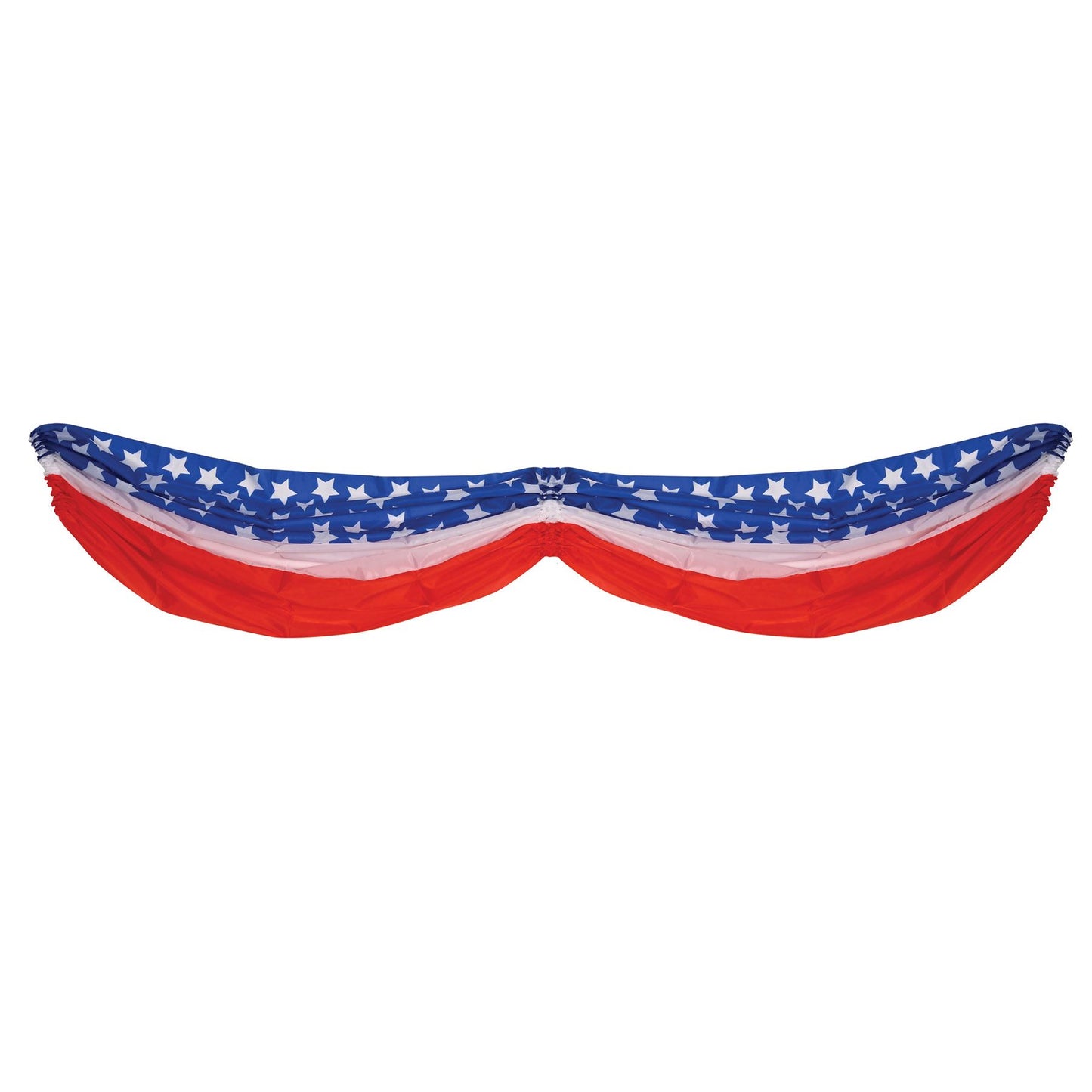 Beistle Stars & Stripes Fabric Bunting - Patriotic | Party Supply | Decoration