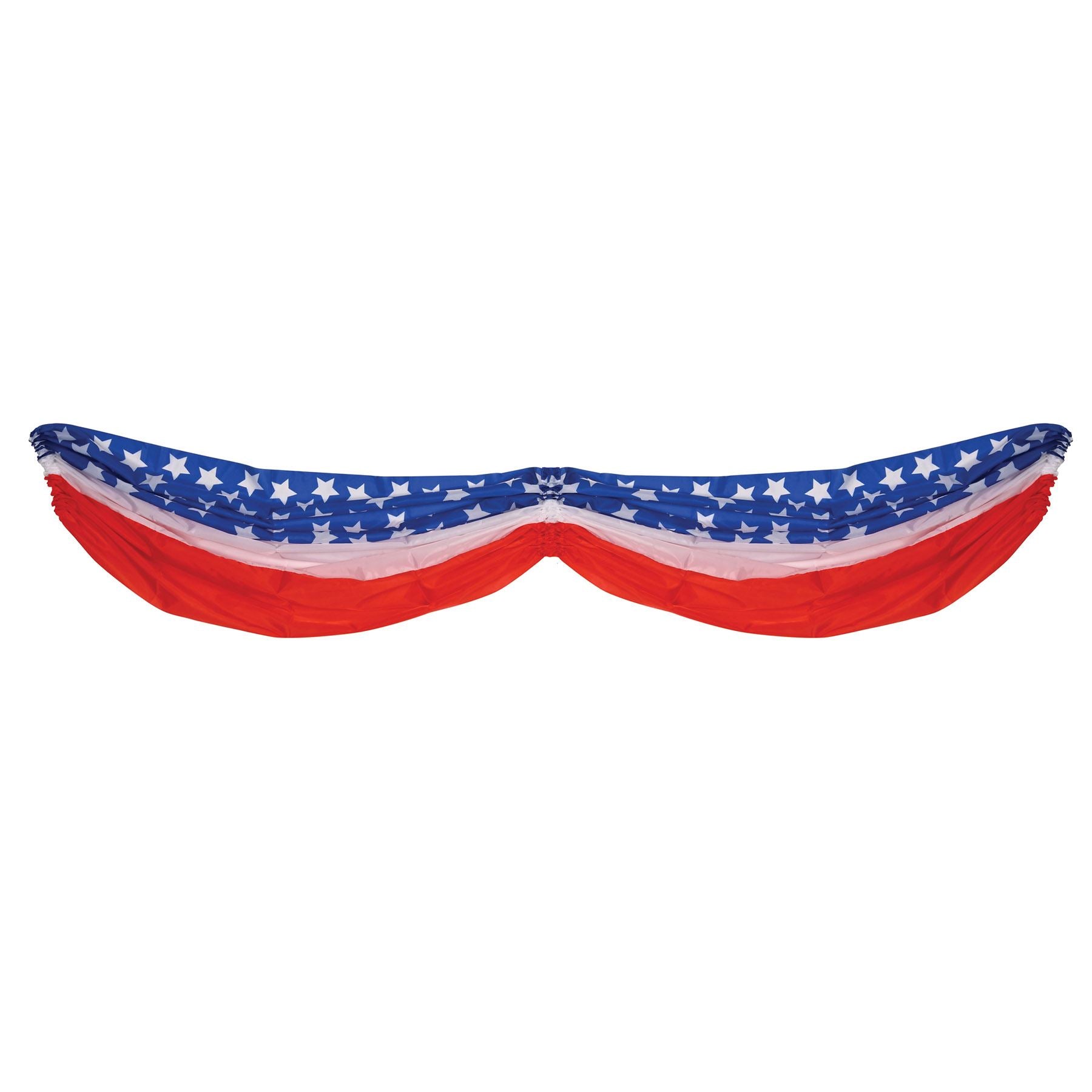 Beistle Stars & Stripes Fabric Bunting - Patriotic | Party Supply | Decoration