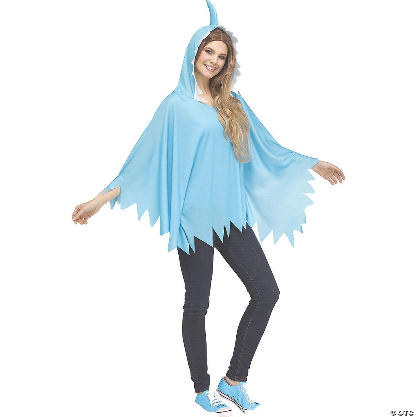 Adults Shark Poncho | Blue