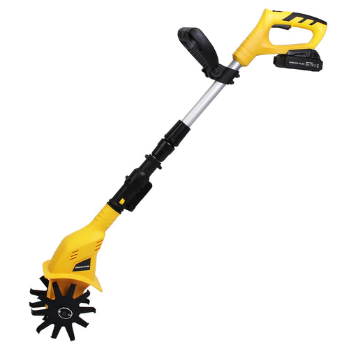 Cordless Electric Garden Tiller Cultivator With 20V Rechargeable Battery 3.93In
