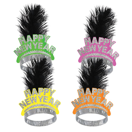 Beistle Neon Swing New Year Tiaras - New Years | Party Supply | Decoration