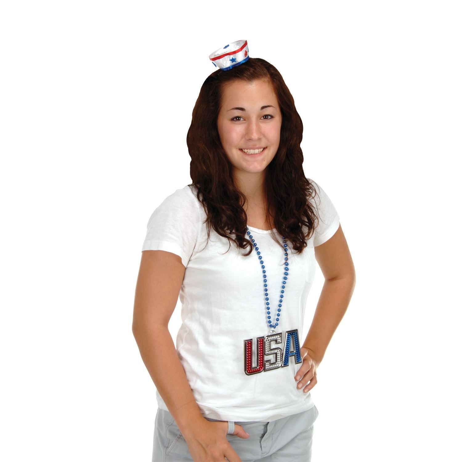 Beistle Patriotic Sailor Hat Hair Clip | Party Supply | Decoration