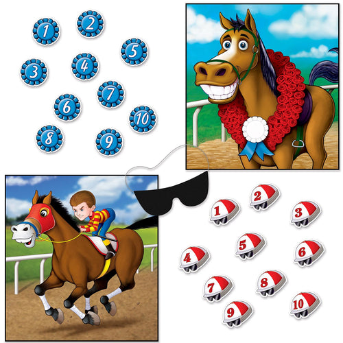 Beistle Horse Racing Party Games 2-In-1 - Derby Day | Party Supply