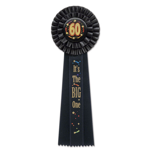 Beistle 60 It's The Big One Deluxe Rosette Ribbon - Over-The-Hill | Party