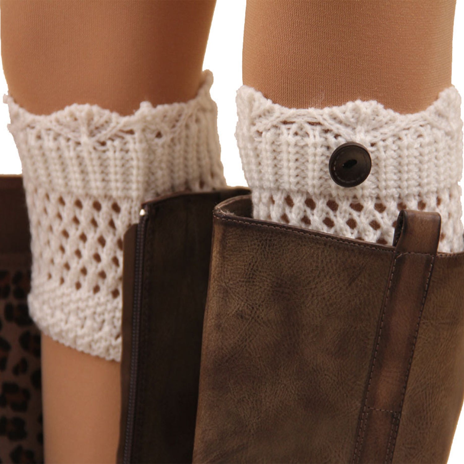 Women Winter Crochet Knit Leg Warmers Apparel & Jewelry Women Apparel