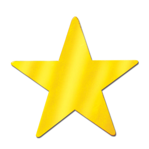 Foil Star Cutout - Yellow