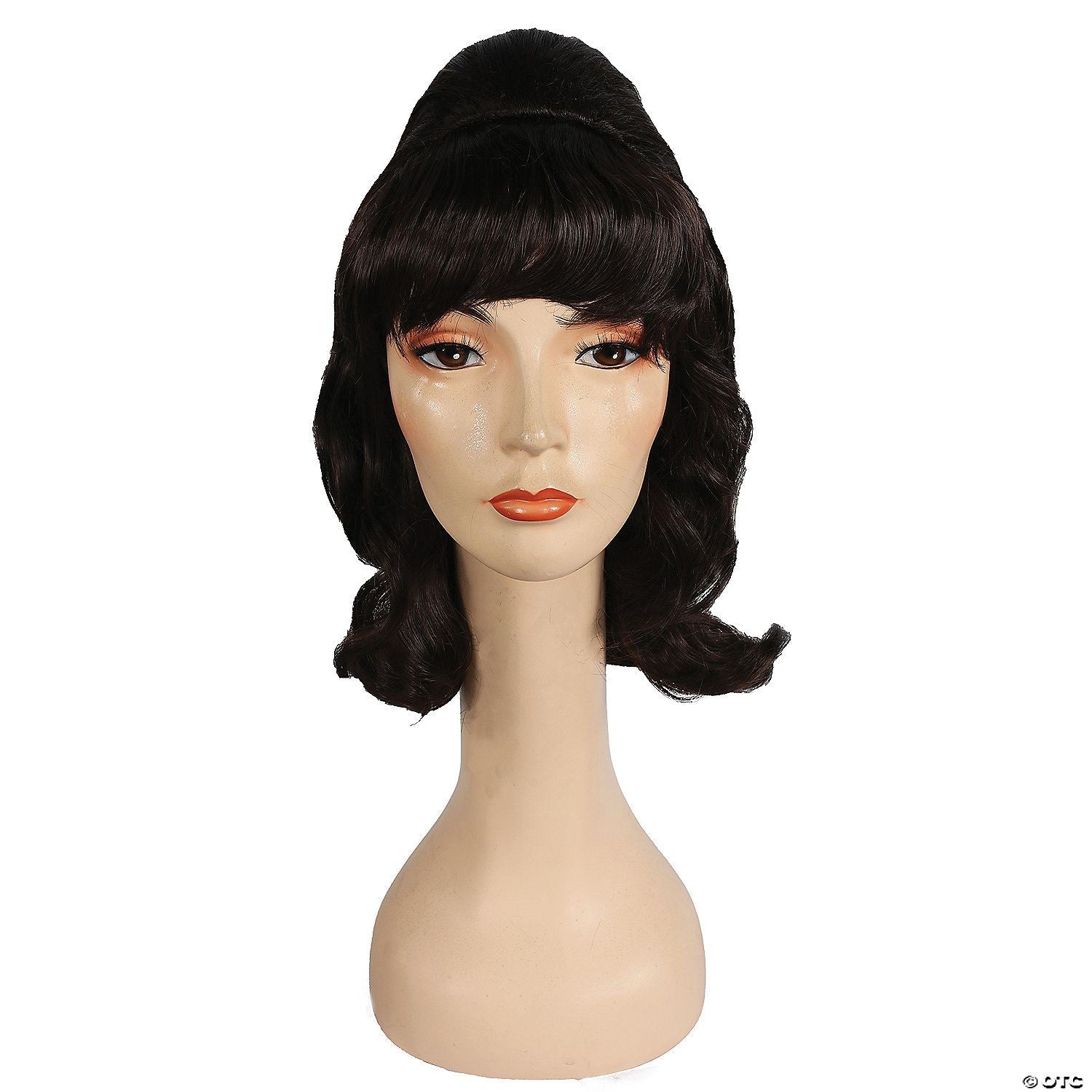 Womens Beehive Pageboy Wig | Brown-Medium