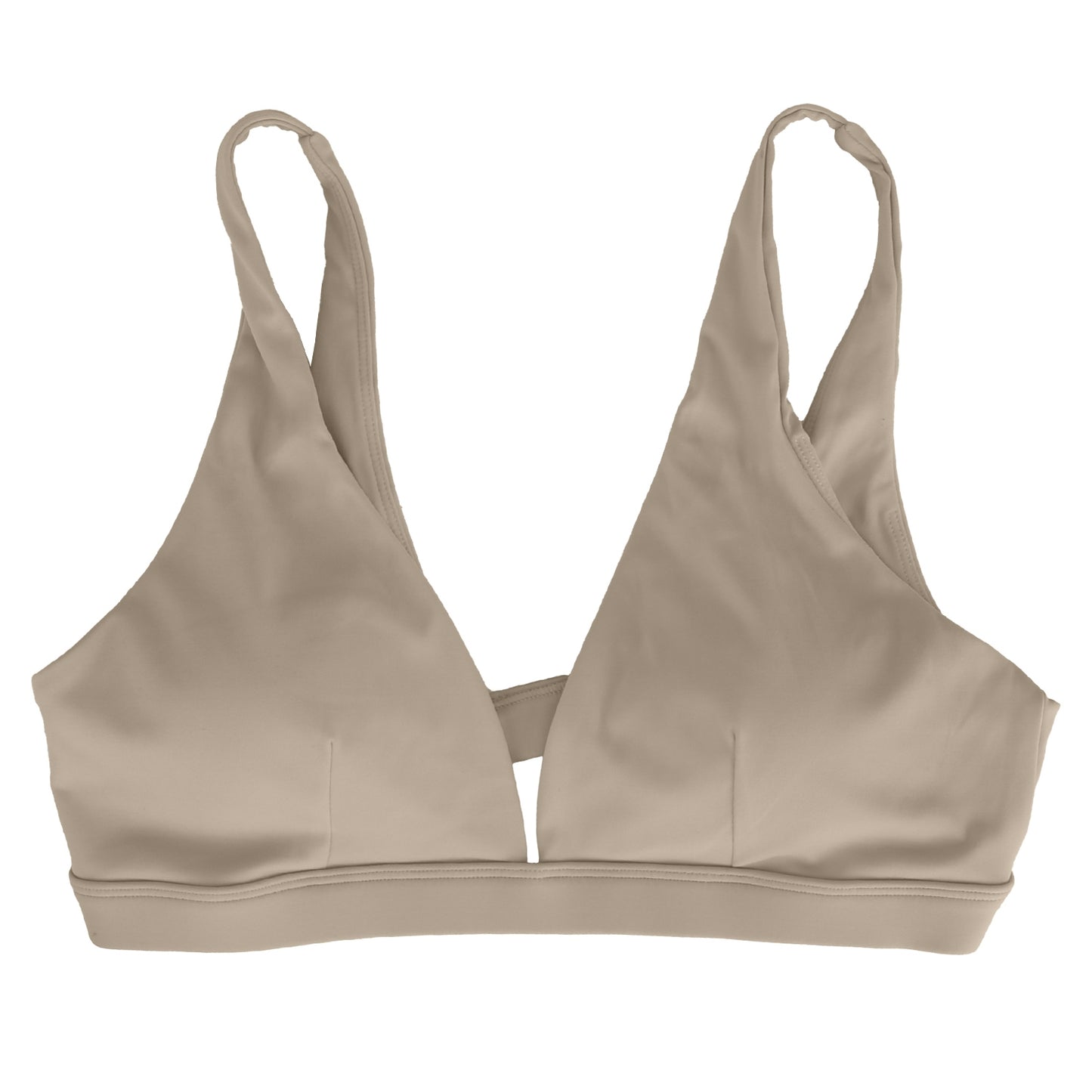 Women Deep V-Neck Sports Bras U-Shaped Back Sport Bras Padded Strappy Crop Open