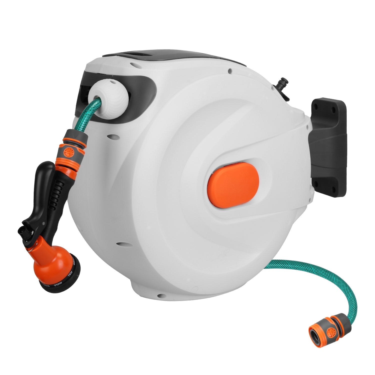 Retractable Garden Hose Reel Wall Mounted Automatic Water Hose Reel with Any