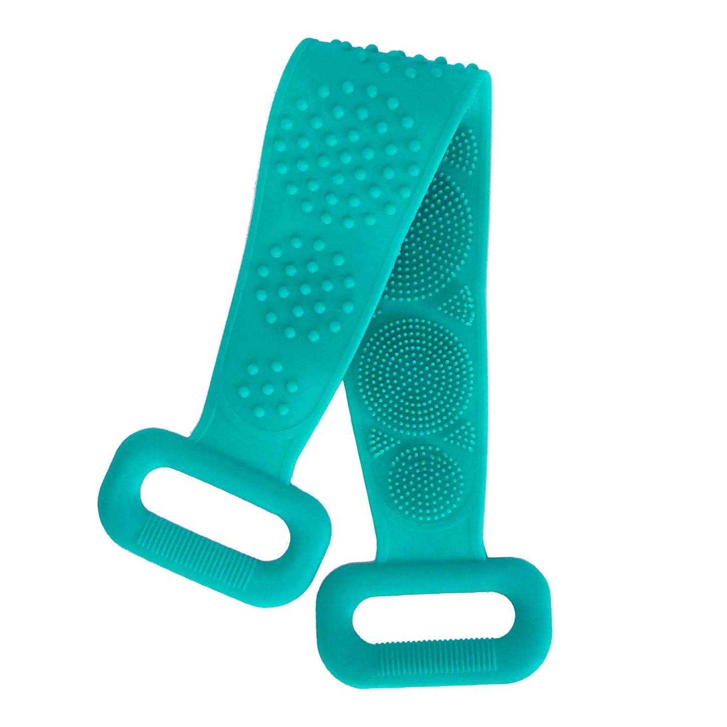 Silicone Back Scrubber Belt For Shower Exfoliating Foaming Body Wash Strap
