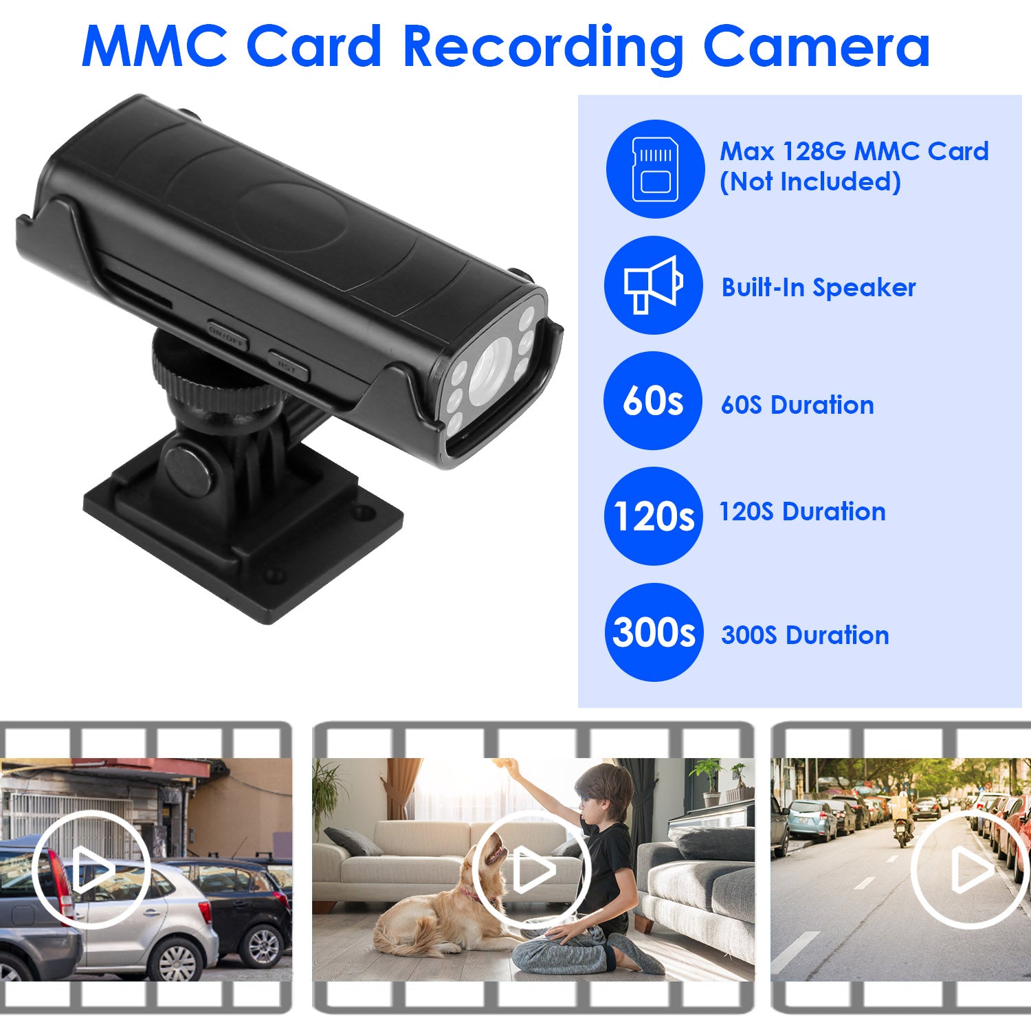 Wireless Camera Reverse Hitch Guide Camera Vehicle Backup Rechargeable Camera