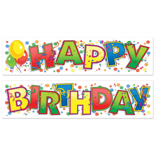 Beistle Happy Birthday Banner | Party Supply | Decoration