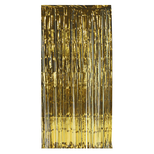 Beistle Gold 1-Ply Gleam N Curtain - General Occasion | Party Supply