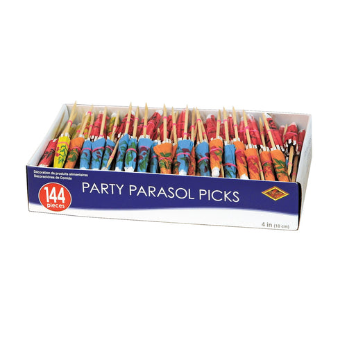 Beistle Party Parasol Picks - Luau | Party Supply | Decoration