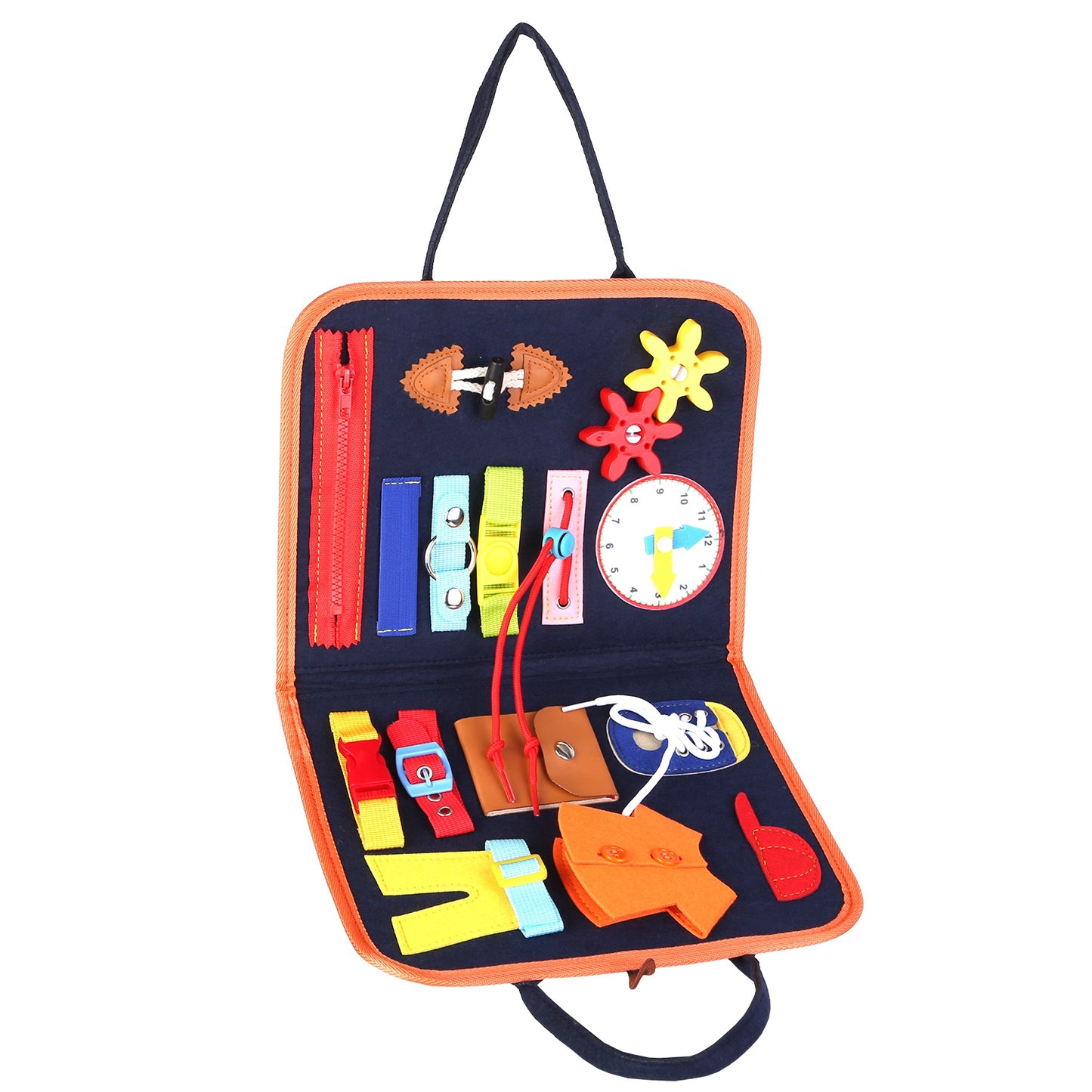 Kids Busy Board Sensory Activity Board Preschool Learning Toys Montessori 7269