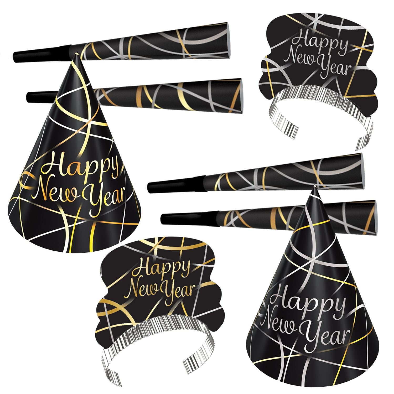 Beistle Ring In The New Year Asst for 4 - New Years | Party Supply