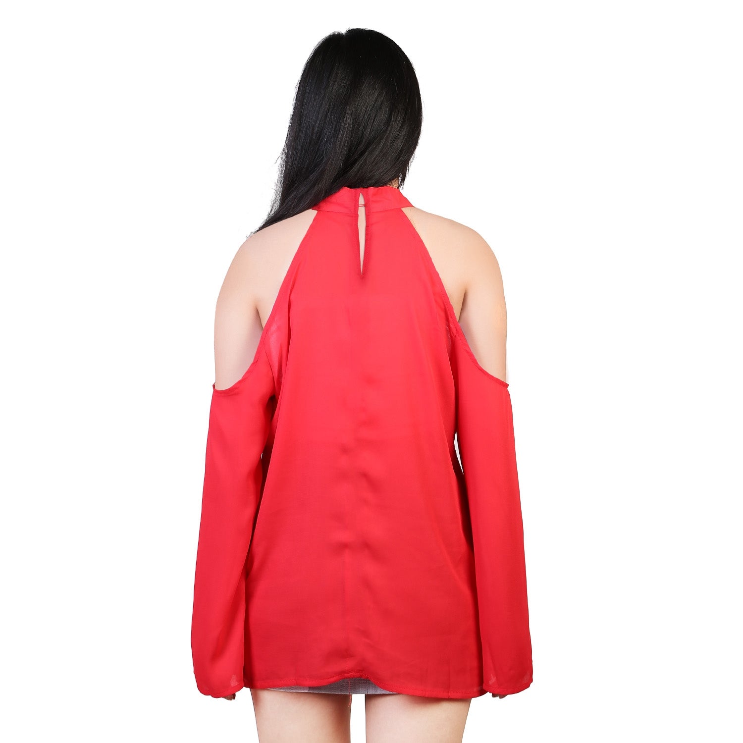 Women s Sexy Off The Shoulder Blouses Cold Shoulder Tops V-Neck Long Sleeve