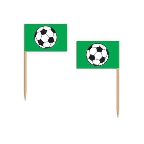 Beistle Soccer Ball Picks | Party Supply | Decoration