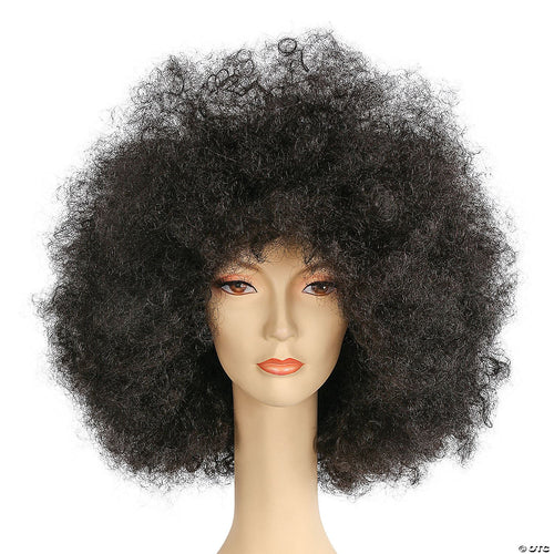 Adults Super Deluxe Afro Wig | Brown-Medium