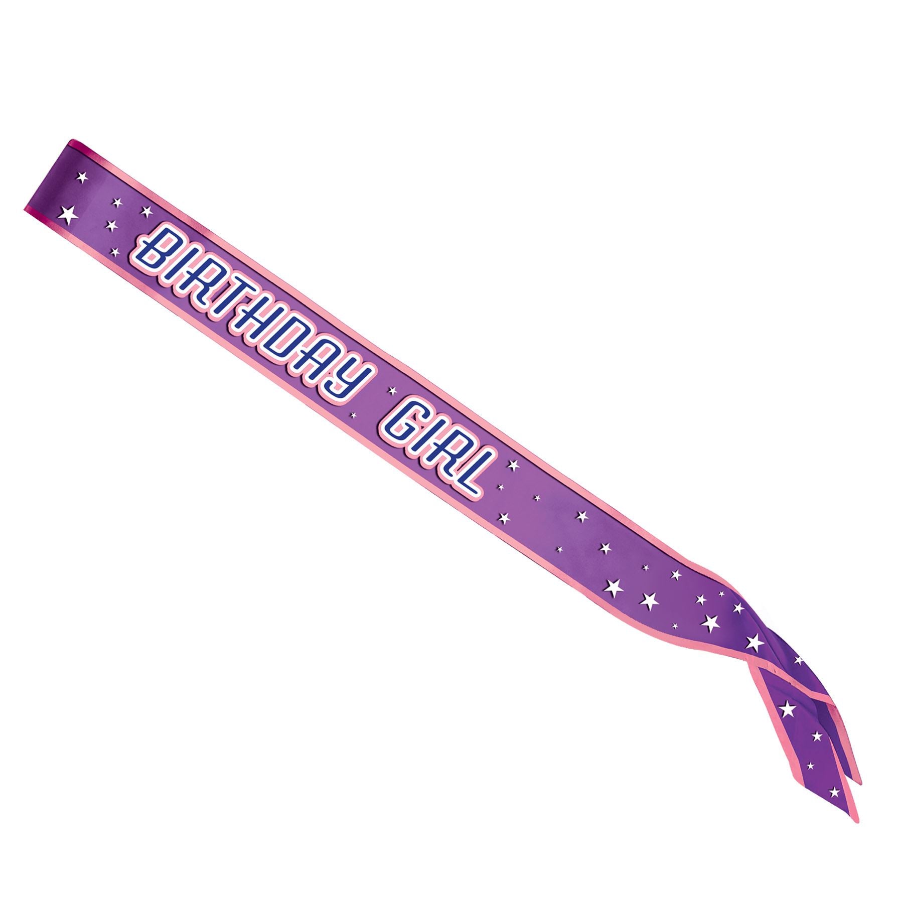Beistle Fabric Birthday Girl Sash | Party Supply | Decoration
