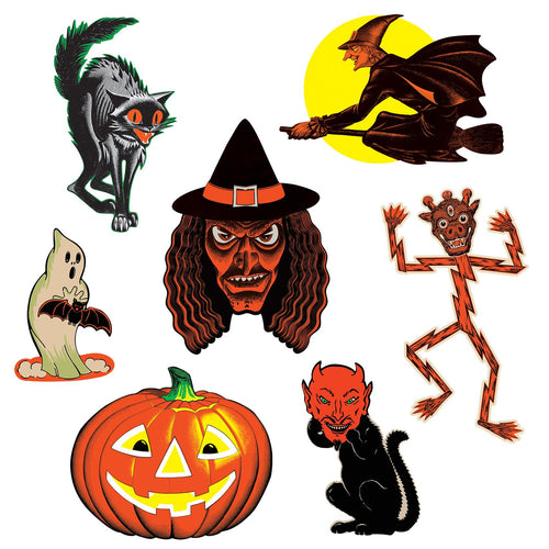 Beistle Vintage Halloween Classic Cutouts - Halloween-Vintage | Party Supply