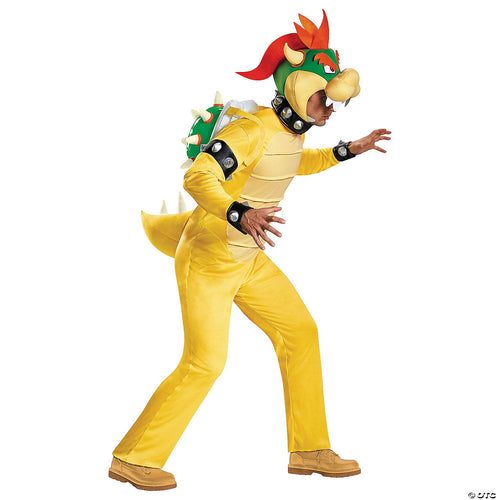 Mens | Adults Deluxe Super Mario Bros. Bowser Costume - XXL