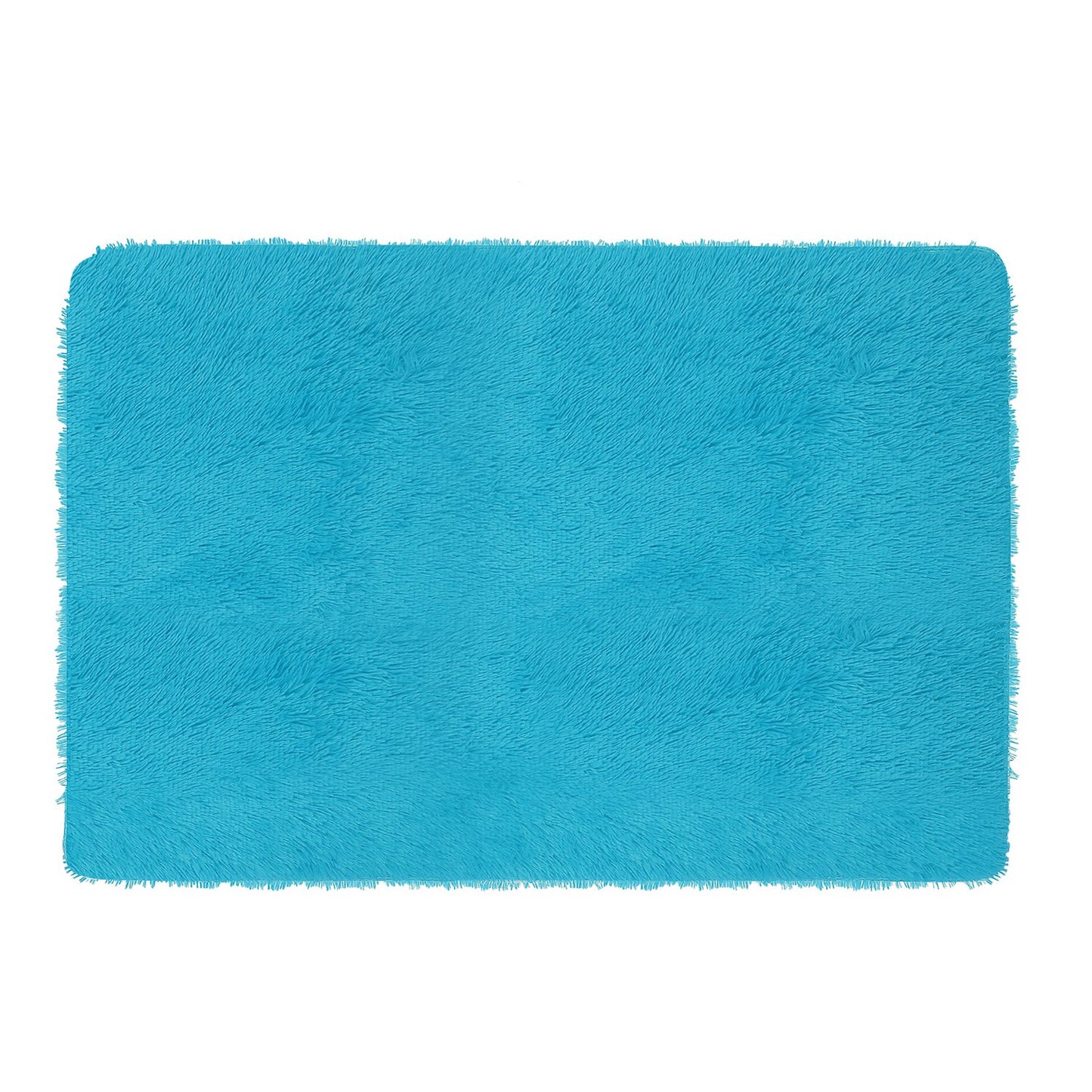 Fluffy Bedroom Rug 4’ x 2.6’ Anti-Skid Shaggy Area Rug Decorative Floor Car 3815