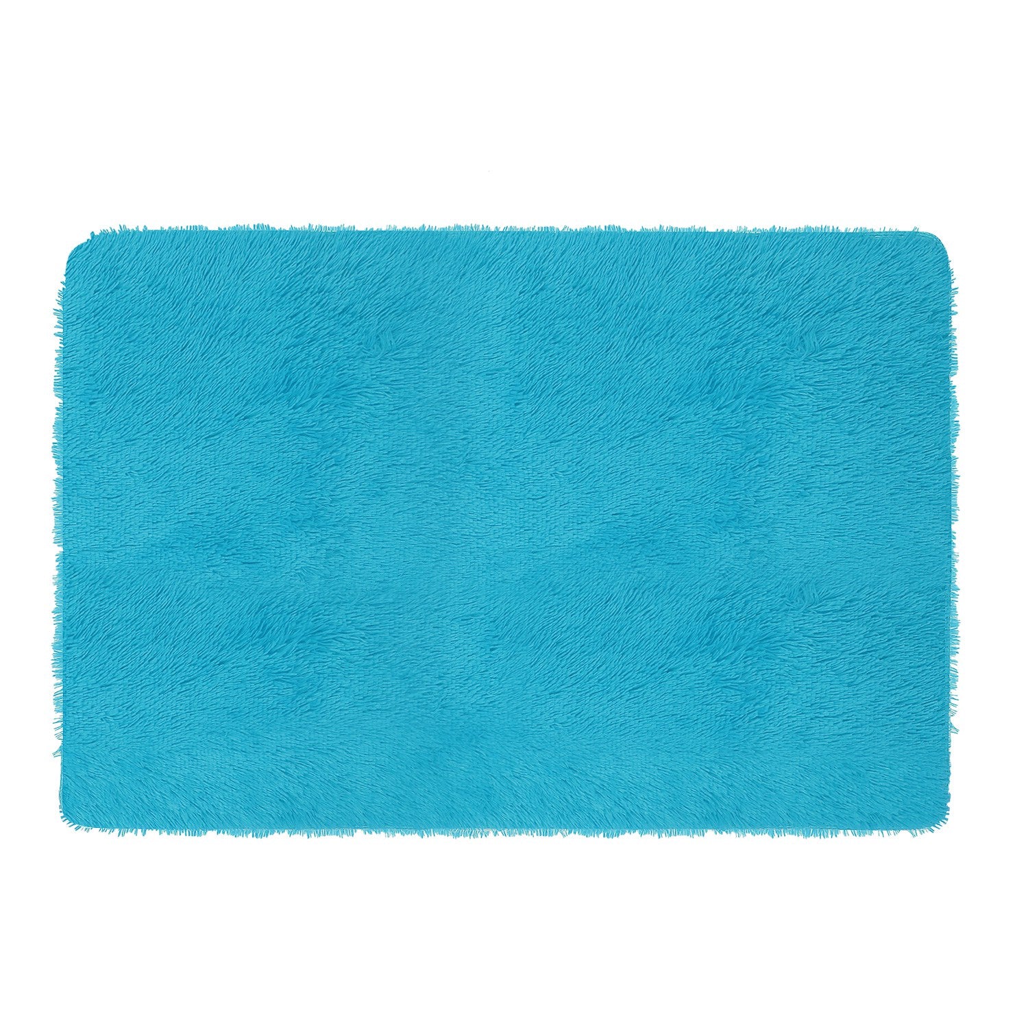 Fluffy Bedroom Rug 4’ x 2.6’ Anti-Skid Shaggy Area Rug Decorative Floor Car 3815