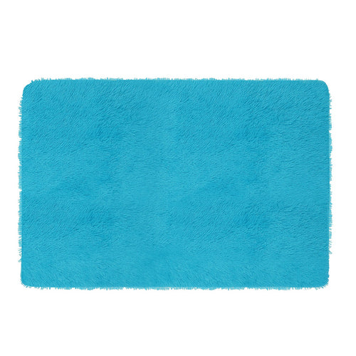Fluffy Bedroom Rug 4’ x 2.6’ Anti-Skid Shaggy Area Rug Decorative Floor Car 3815