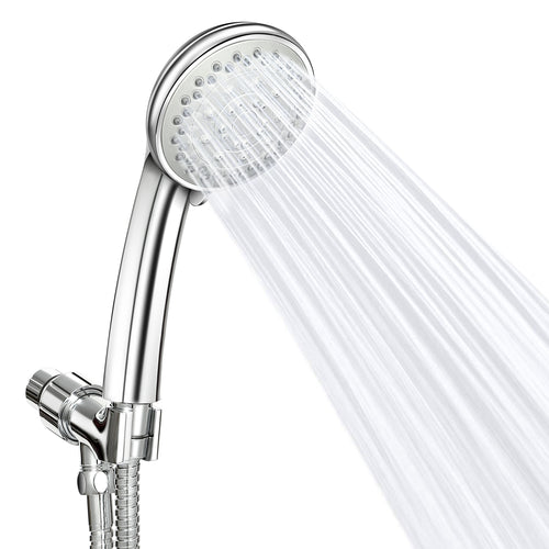iMounTEK Handheld Shower Head Stainless High Pressure 5 Spray Settings Massage