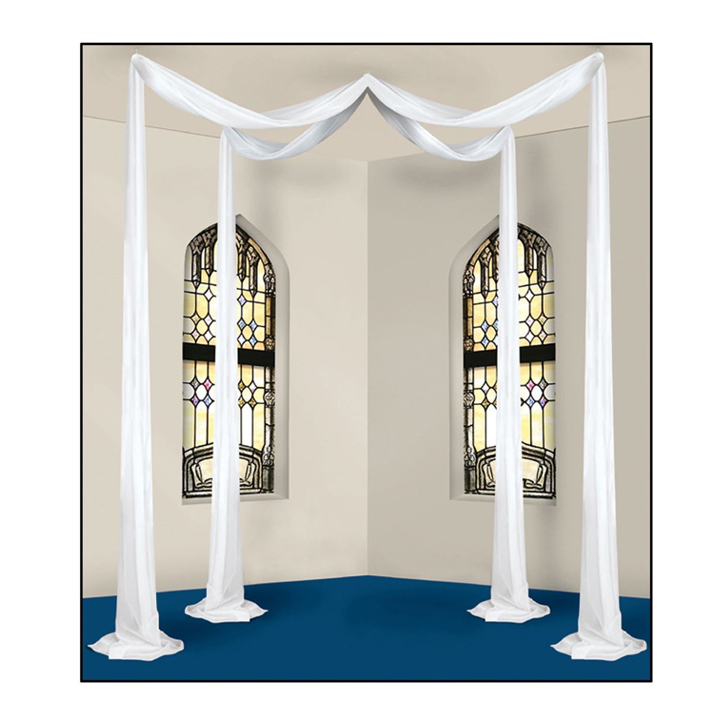 Beistle Elite Collection White Celebration Canopy - Wedding | Party Supply