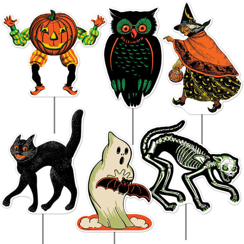 Beistle All Weather Vintage Halloween Yard Signs - Halloween-Vintage | Party