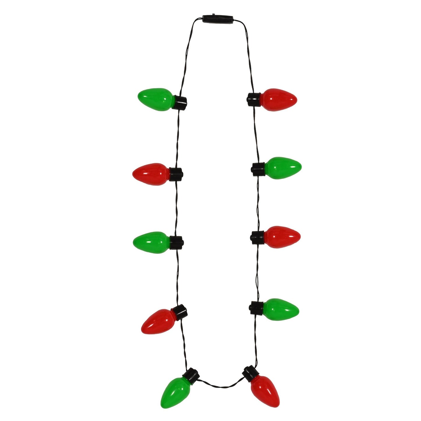 Light-Up Christmas Light Bulb Necklace