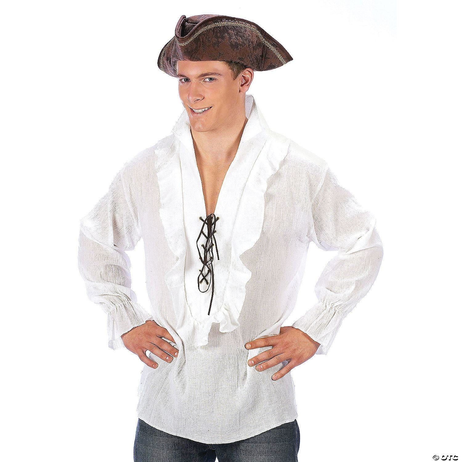 Mens White Fancy Shirt