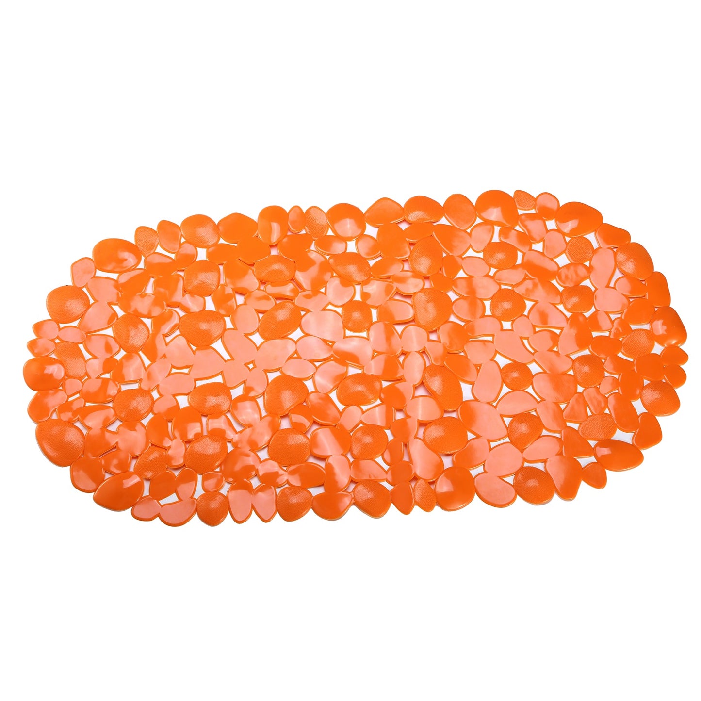 Non-Slip Bath Mat Massage Pebble Shower Mat Anti-Bacterial w/ Suction Cups 3240