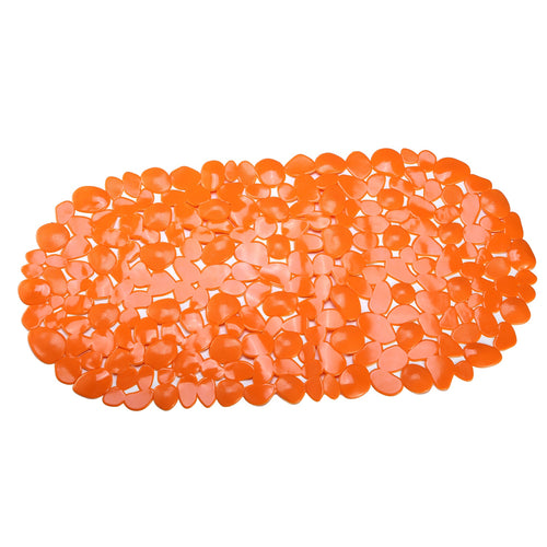 Non-Slip Bath Mat Massage Pebble Shower Mat Anti-Bacterial w/ Suction Cups 3240