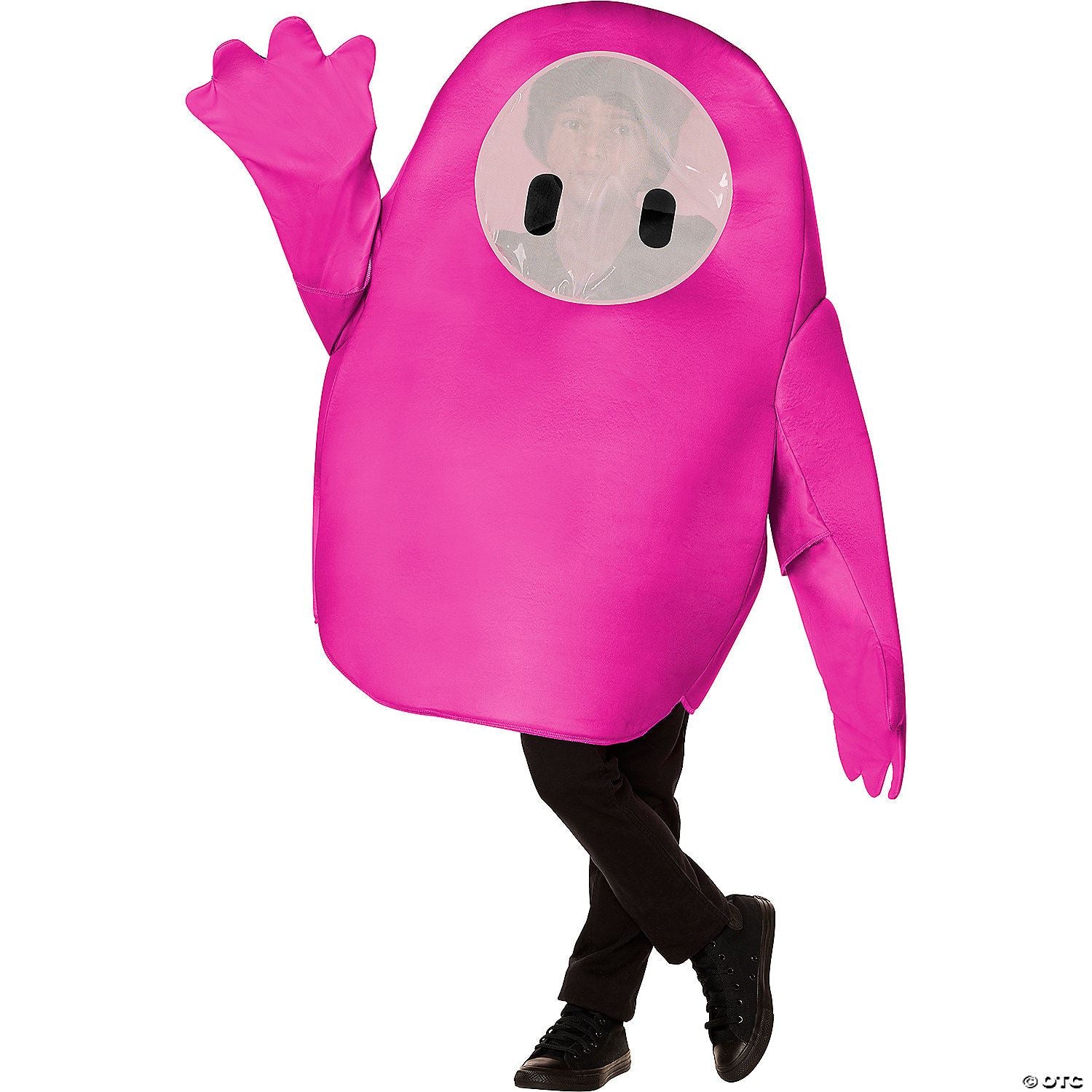 Kids Fall Guys Pink Polyester Tunic Pink Costume Fits Up To Size 14