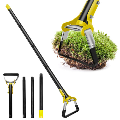 60.63in Adjustable Garden Hoe Handheld Stirrup Hula Hoe Scuffle Loop Hoe