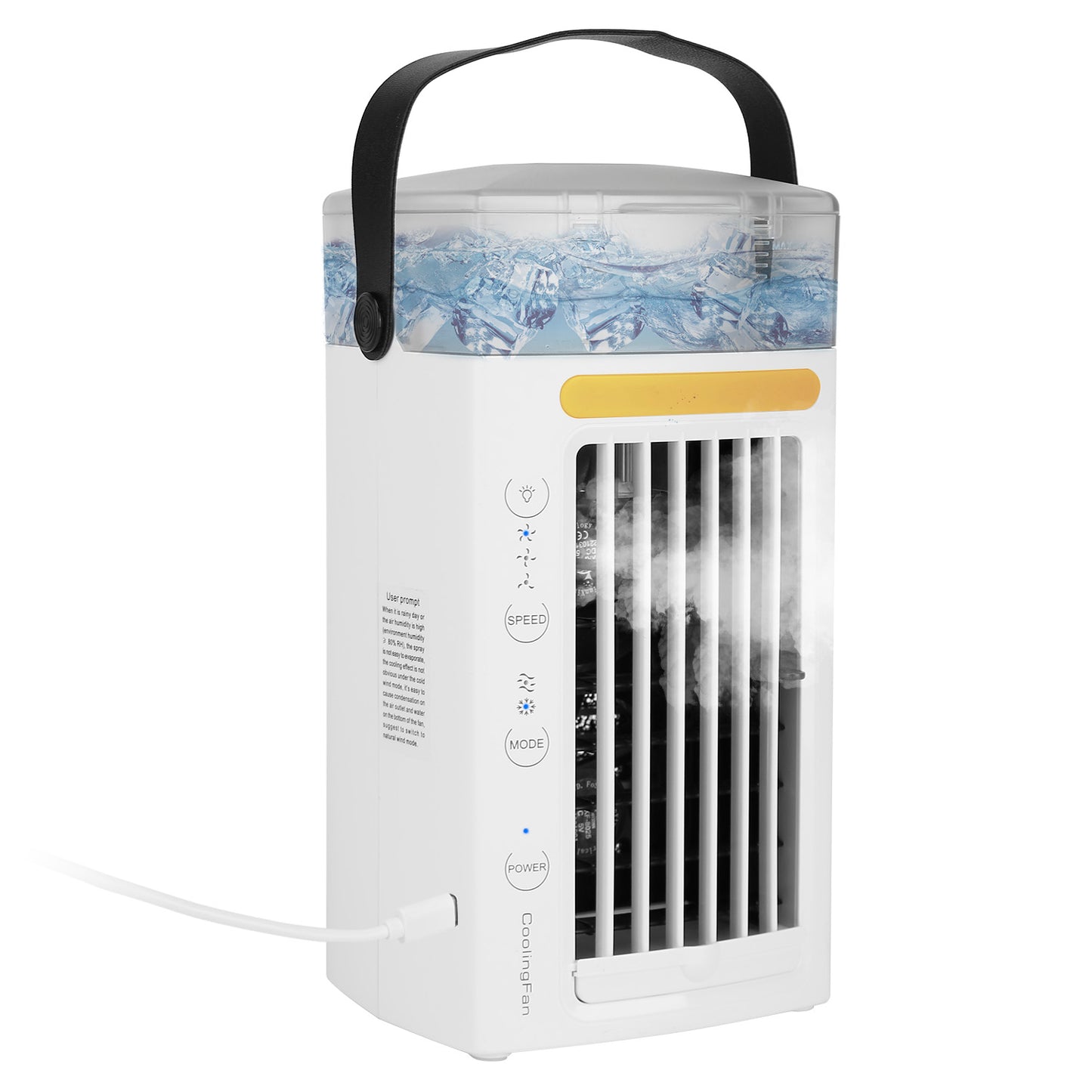 4 In 1 Portable Air Conditioner Fan Evaporative Air Cooler Water Mist Cooling