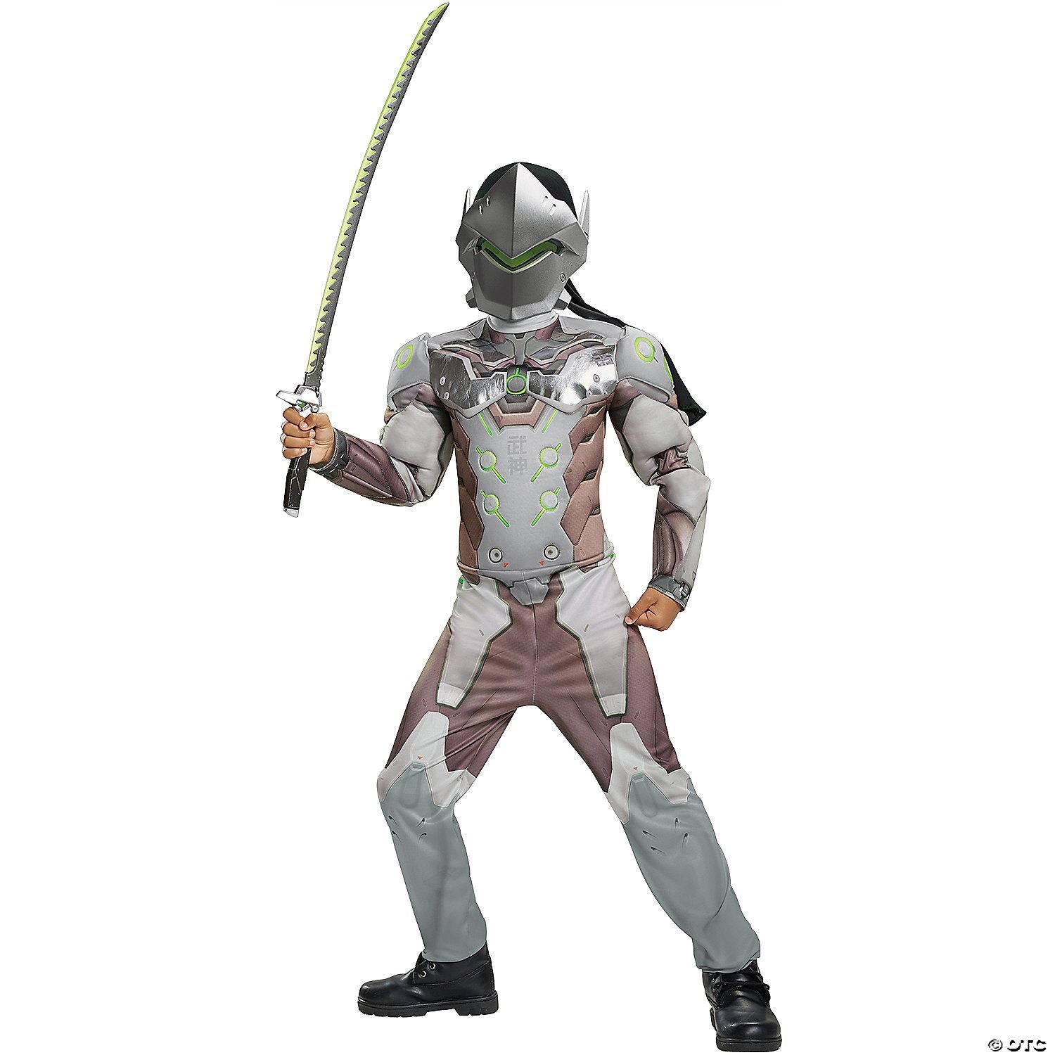 Boys Overwatch Genji Classic Muscle Costume 009L