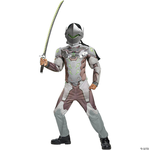 Boys Overwatch Genji Classic Muscle Costume 009L