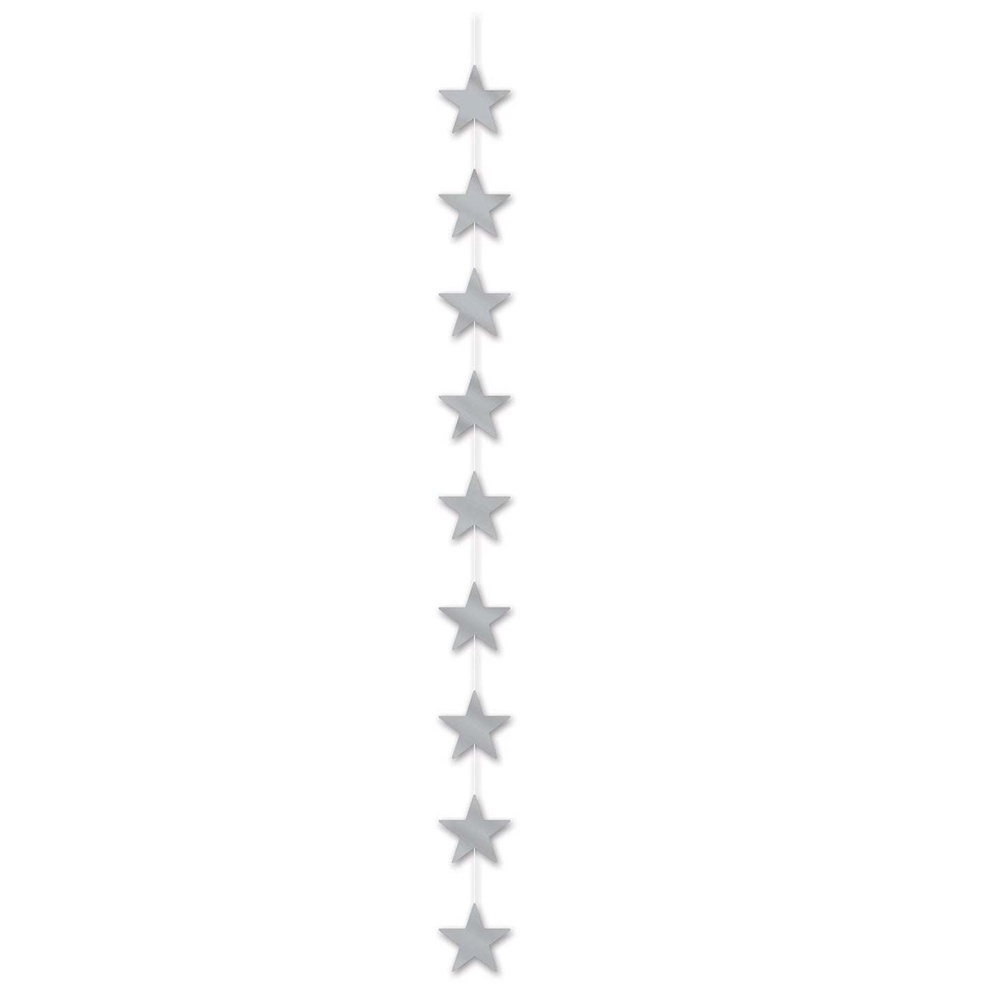 Beistle Silver Metallic Star Stringer - General Occasion | Party Supply